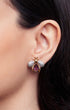 Amethyst Royal Bee Stud Earrings front view