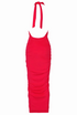 Red Halterneck Maxi Dress
