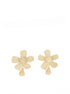 Beige Flower Toquilla Earrings
