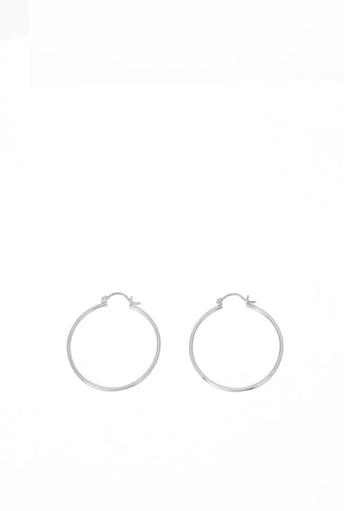 Big Silver Hoops