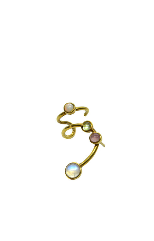 Details on Gold Opal Vine Earcuff