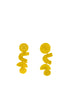 Yellow Geometric Toquilla Earrings