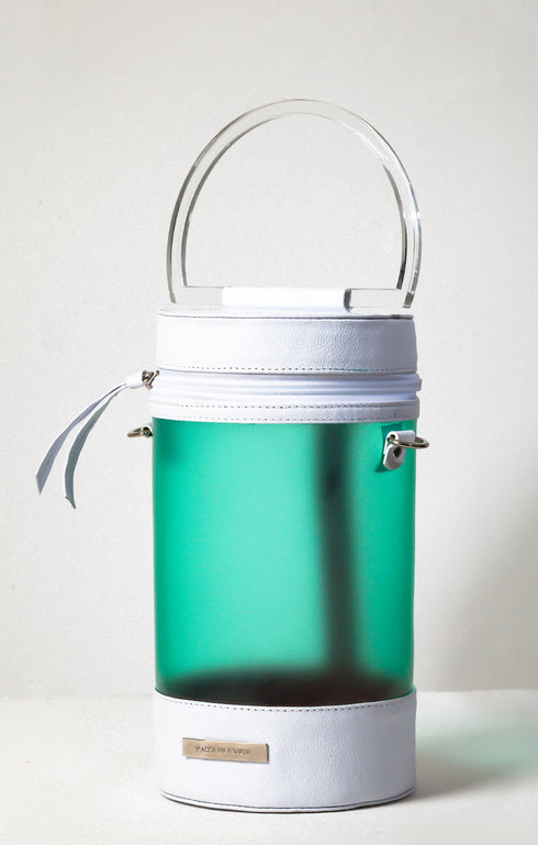 Bunnet Shoulder Bag Green and White