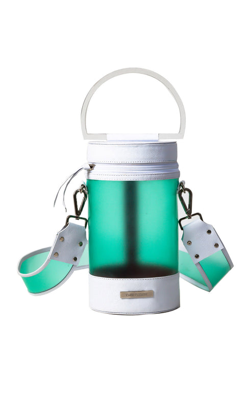 Bunnet Shoulder Bag Green and White