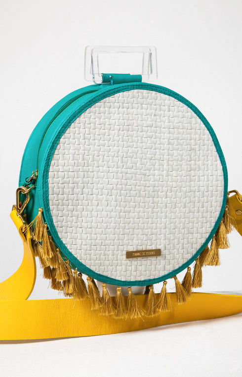 Genova Shoulder Bag Yellow and Blue