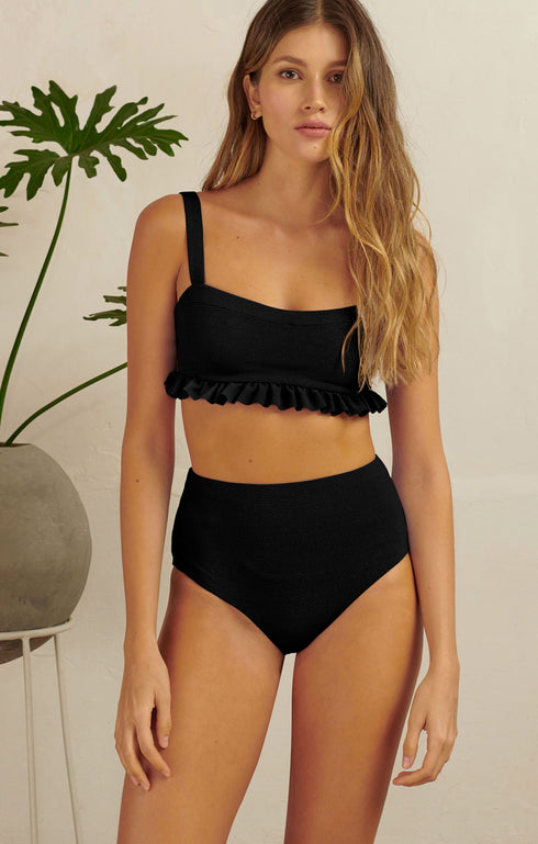 Lady's Slipper Orchid Bikini Top