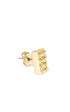 Gold Lego Single Stud Earring