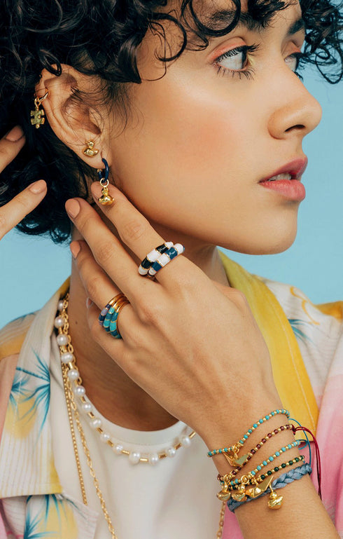 Gold Puzzle Piece Mini Charm