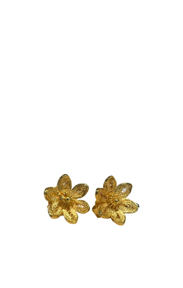 Flor 6 Petalos Tomatillo Mini Studs