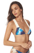 Blue Sky Bikini Top With Macramé Detail