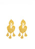 Golden Leaves Filigree Drop Earrings