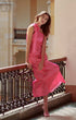 Pink One Shoulder Satin Maxi Dress