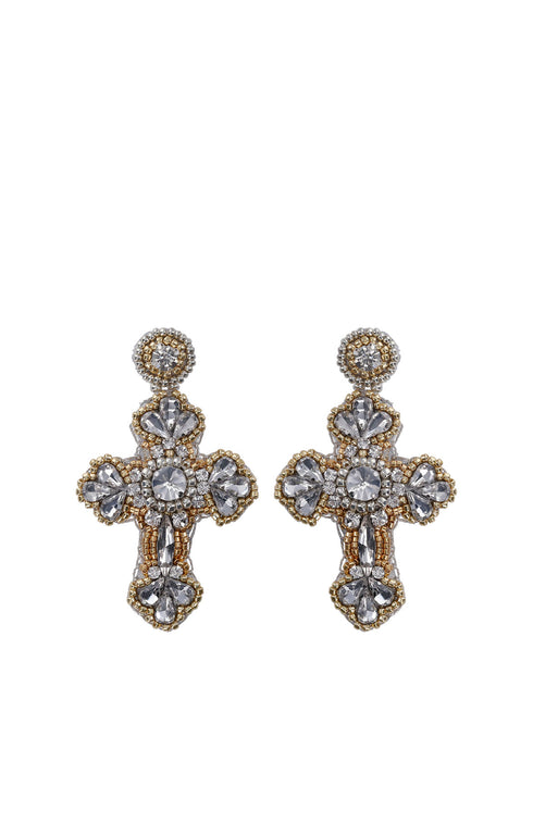 Fiore Cross Earrings