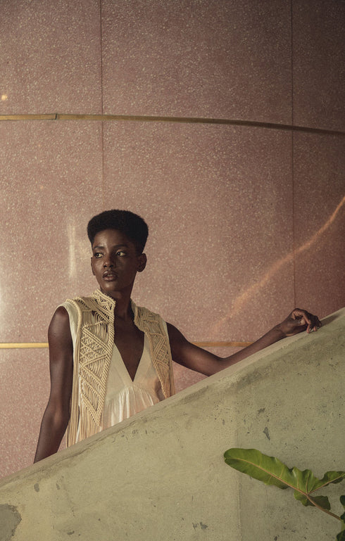 Handwoven Longline Cape