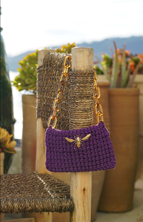 Hand-knitted Bee bag