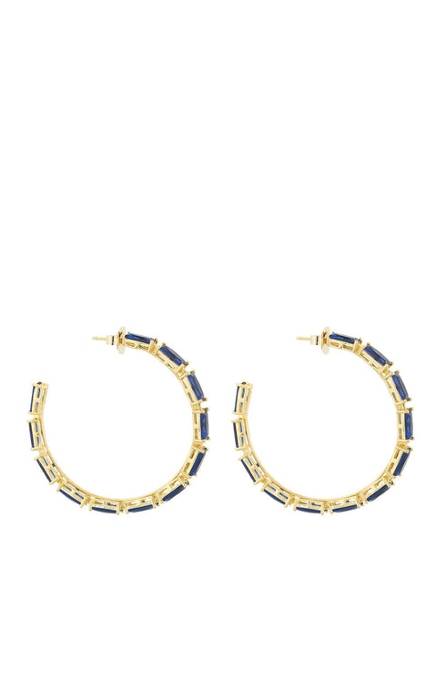 Lantana Simple Baguette Hoops