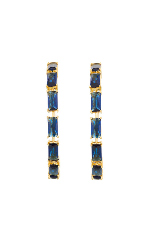 Lantana Simple Baguette Hoops