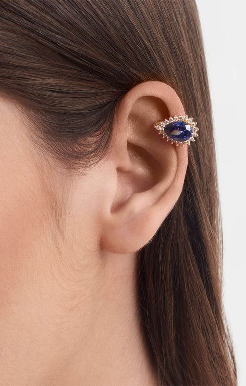 Zafiro Tear Crystal Earcuff