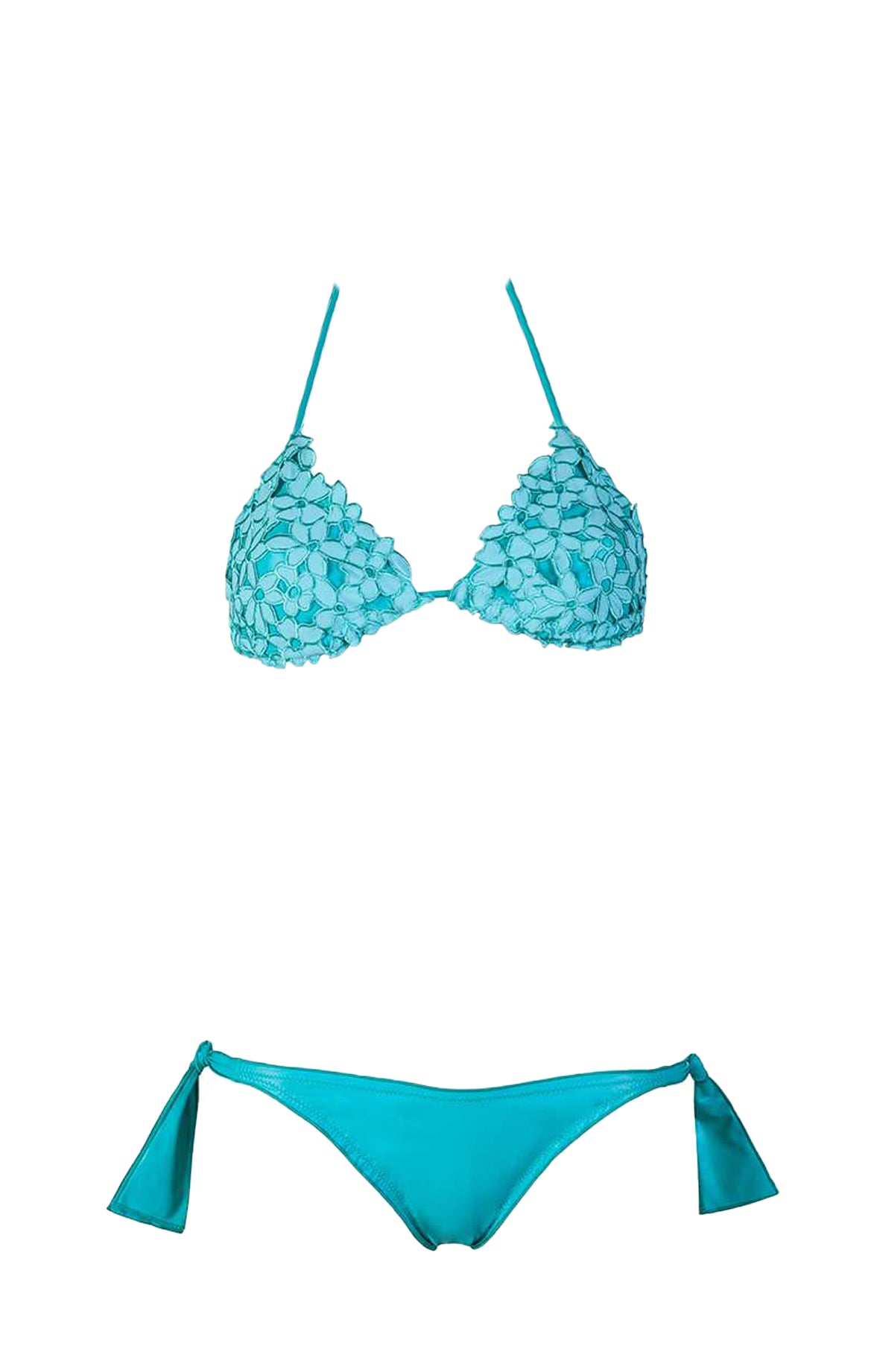 Blue Bart Floral Embroidered Bikini